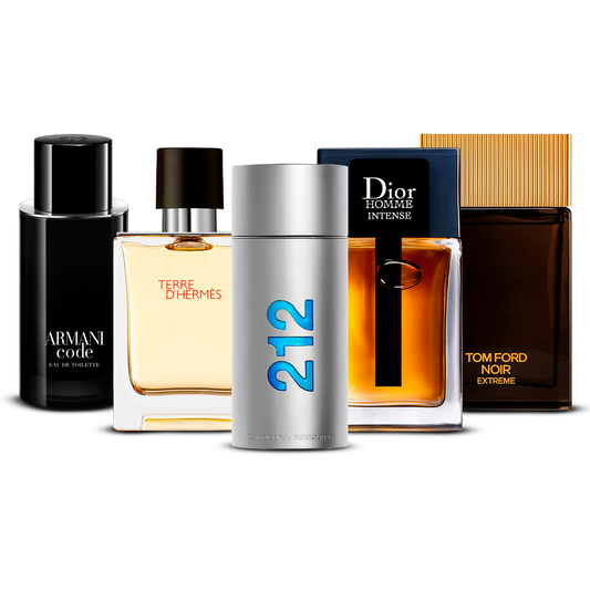 Set de 5 Perfumes  –  Armani Code, Invictus, Dior Homme Intense, Bleu de Chanel i Terre d'Hermès  [100 ml cada uno] (Copia)